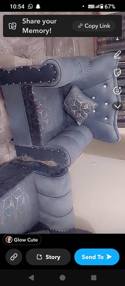 6 seater sofa almost new