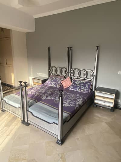 Premium Solid Wood 4-Poster Single Beds Set