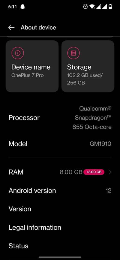 One Plus 7 Pro