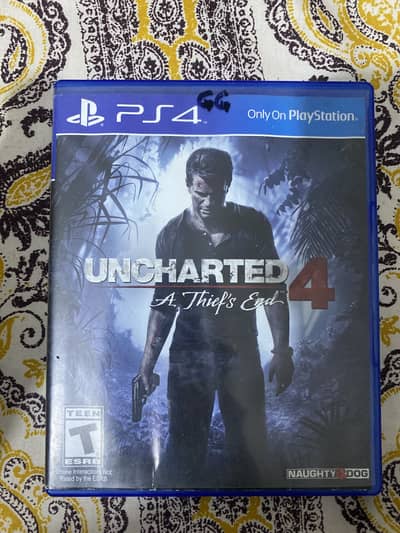 Uncharted 4 disc ps4