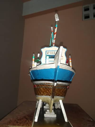 hand made wooden bot water working moter working  remote working
