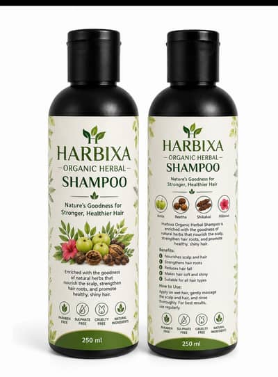 harbixa organic herbal shampoo