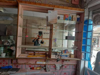 mobile shop counter and racks