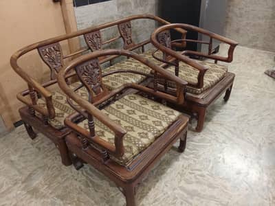 5 Seater Wooden Sofa Set