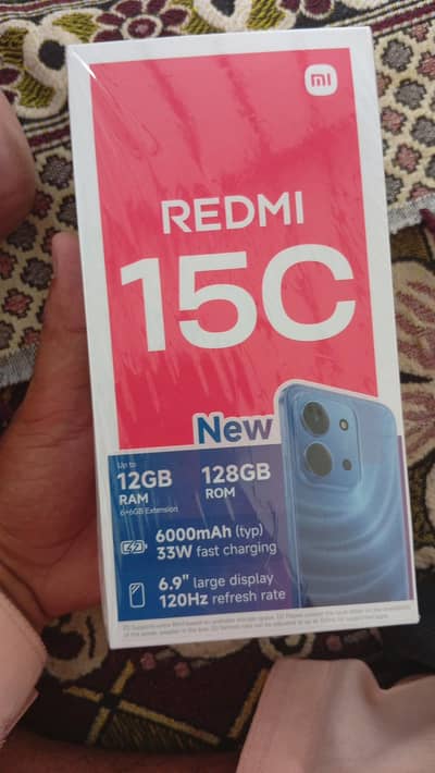 Redmi 15c  12 GB Ram /128 memory 6000 mah battery new Mobile All Ok no