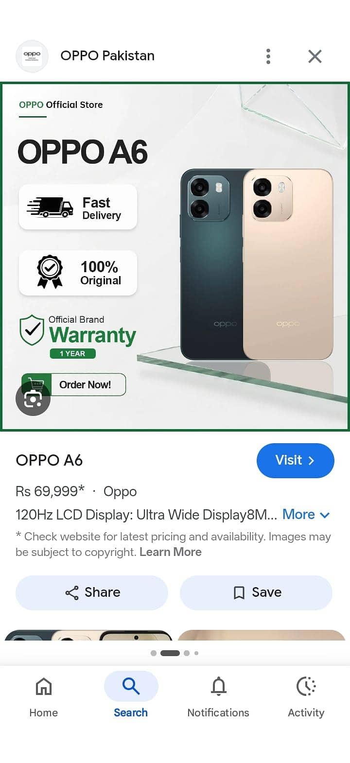OPPO A6 0