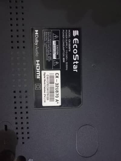 Ecostar cx32u870 Body Required