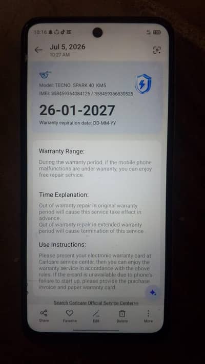 Tecno spark 40