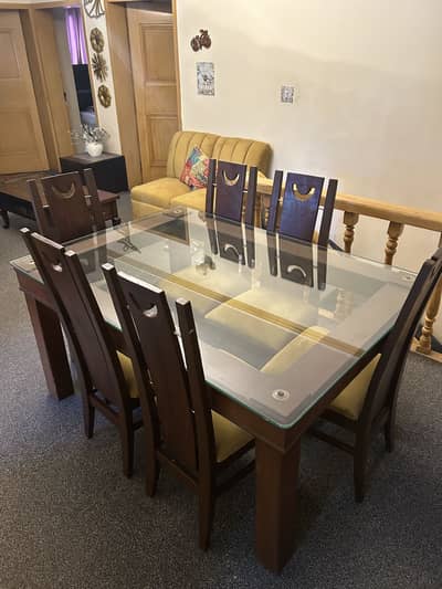 6 Chairs Dinning Table | Solid Wood