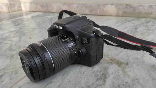 Canon EOS 750D DSLR Camera Kit Lens + 50mm Lens +Card+Bag+4 Battery