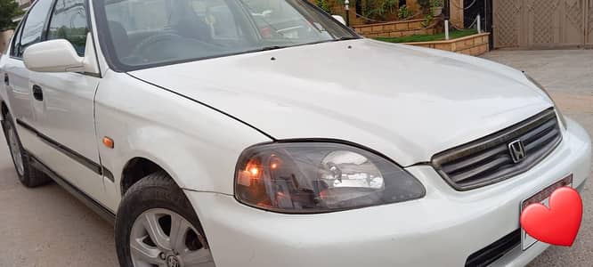 Honda Civic EXi manual 2000 white beauty
