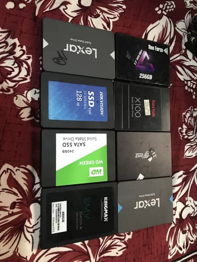 128gb,256gb,512gb & 2tb Ssd, nvme & m. 2 available 100% health