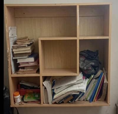 Premium Quality Wooden Wall Hanging Book Rack / Shelf