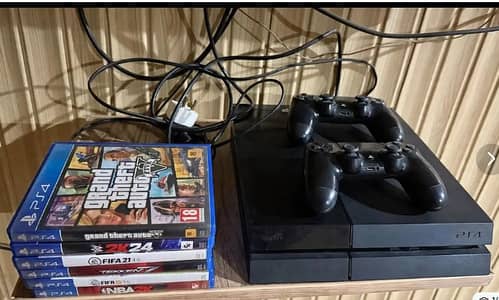 PS4 (500)GB with 6 Games