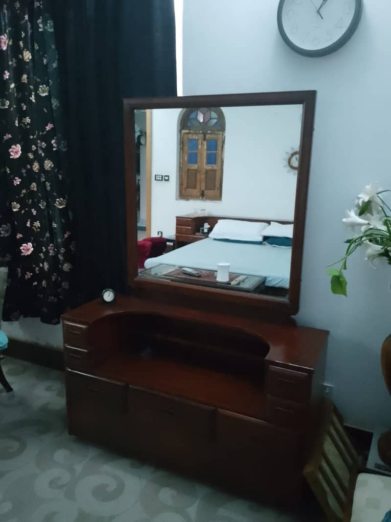 Solid wooden bed set. 2