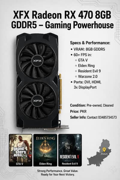 Radeon RX 470 8GB GDDR5 – Budget Gaming Beast