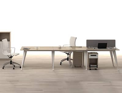 Interwood Aerial Linear office workstation plus office stuff