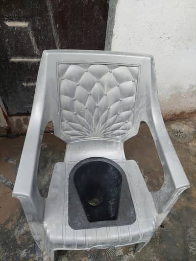 1 TOILET CHAIR BIG SIZE FIBER HIGH QUALITY PARALYZE PATIENT LOW PRICE