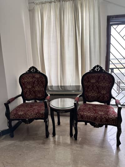 Chinyoti Chair Set With Table