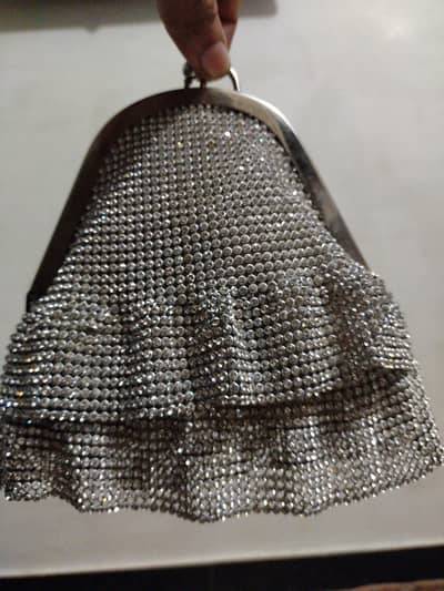 bridal clutch one time used like new