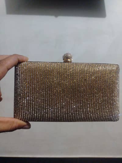 bridal clutch one time used like new
