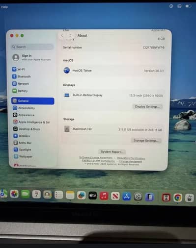Apple Macbook Pro M2 13 inches 2022 - Apple Care+ warranty Available