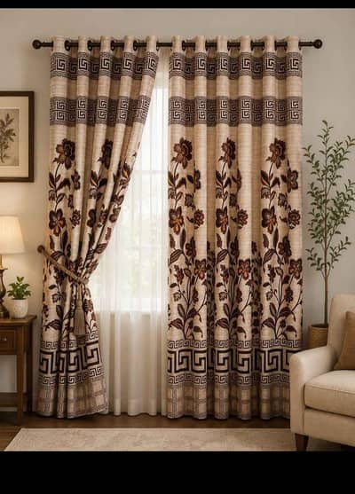 3D cotton curtains