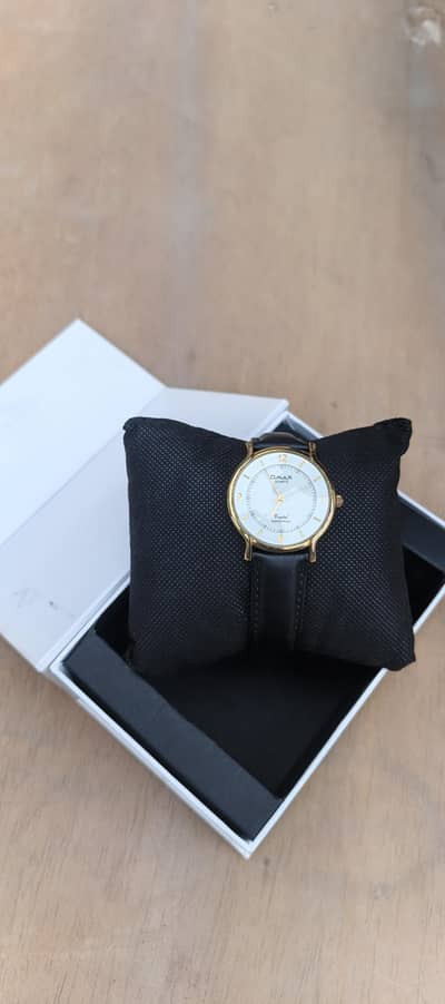 omax original vintage slim watch