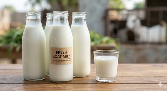 organic  Fresh Khalis Bakri ka Doodh Available Goat milk