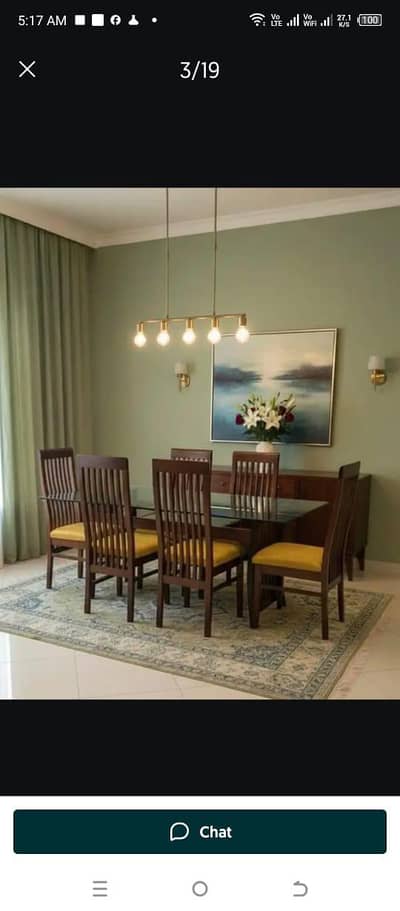 dining table,wooden dining table, 6chairs dining table,glass top ,fur