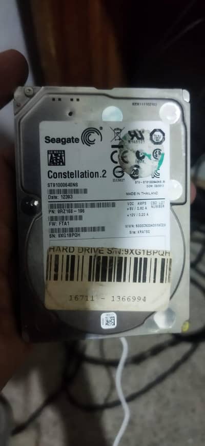 1 Tb Hard Drive (HDD) With Games Urgent Sell