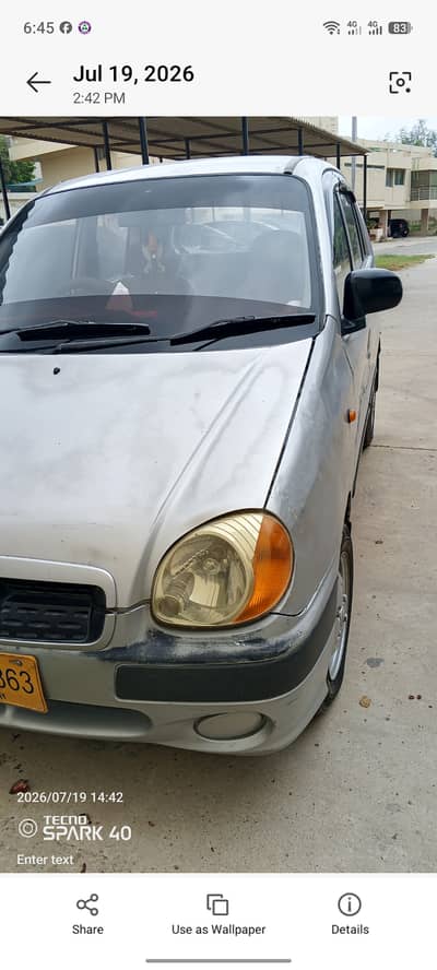 Hyundai Santro 2003  geniun condition