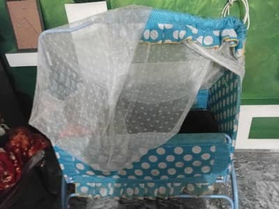 Title:  Baby Cot with Mosquito Net – Good Condition