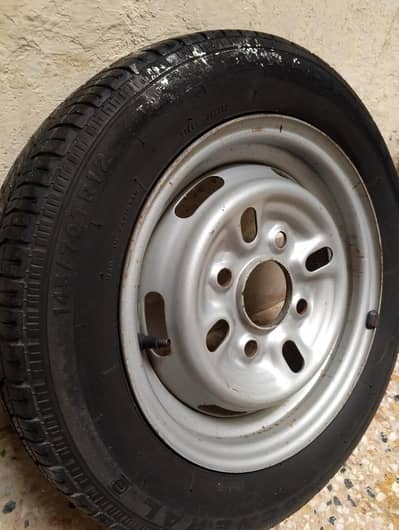 Suzuki Mehran Genuine Steel Rim with Tyre