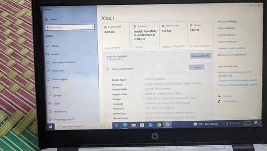 HP elitebook core i5 6th generation slim