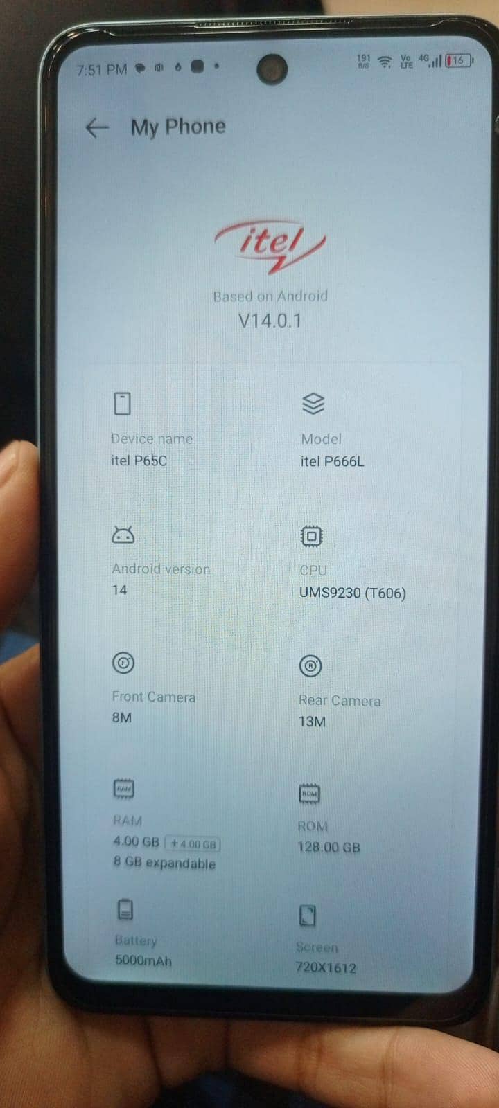 Itel P65C 1