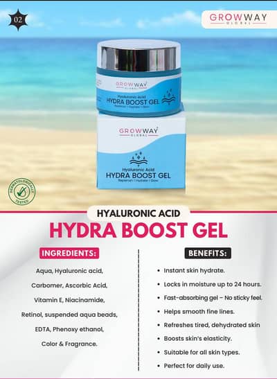 Growway Hydra Boost Gel Hyaluronic Acid