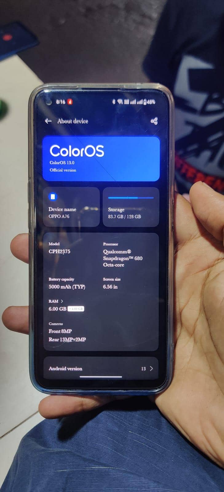 OPPO A76 9