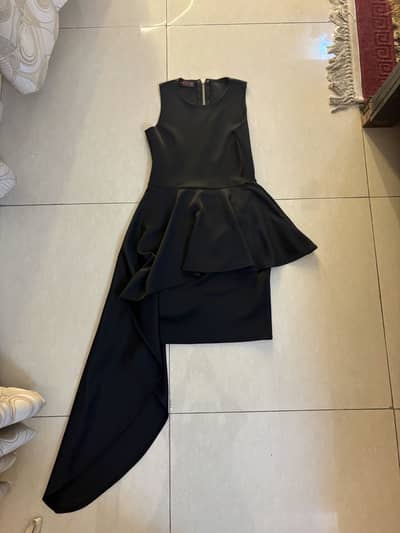 Young Blood London Black Sleeveless Dress with Long Tail – Never Worn