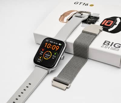 Gt16 Smart watch | Dual Straps | Android and IPhones  Compatible