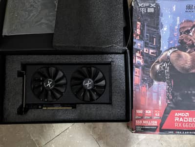 AMD RX 6600 XFX Black Wolf Edition Dual Fan Complete Box
