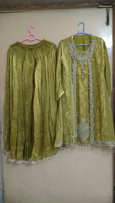 4 piece embroided chiffon suit