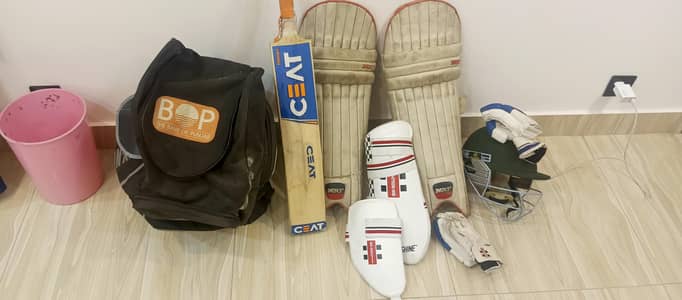 full hard ball cricket kit with bat