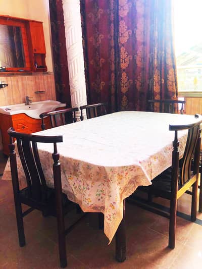 Used dining table set with Six chairs for sale