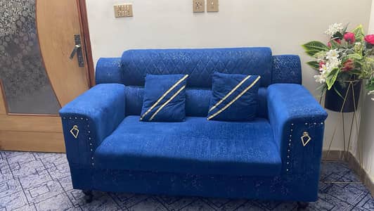 Premium 7-Seater Velvet Sofa Set for sale