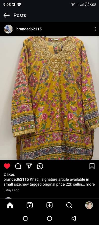 khadii never worn stitched suit