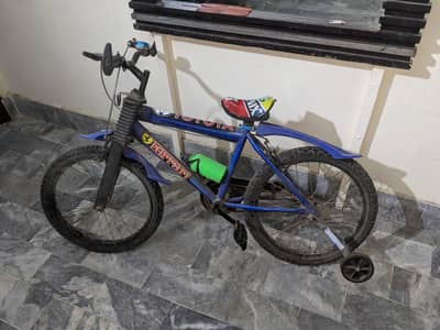 Blue Mountain Bicycle Parked Indoors