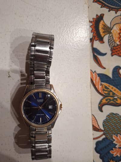 Casio Enticer series sunray blue dial