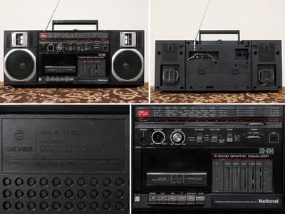 National RX-C34 Vintage Stereo Cassette Recorder / Boombox