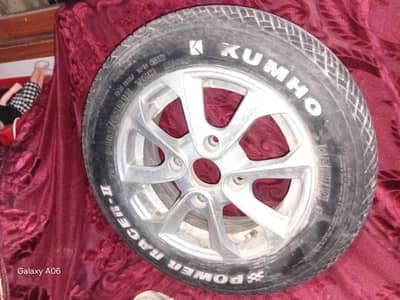 new tyre with alar rim new condition